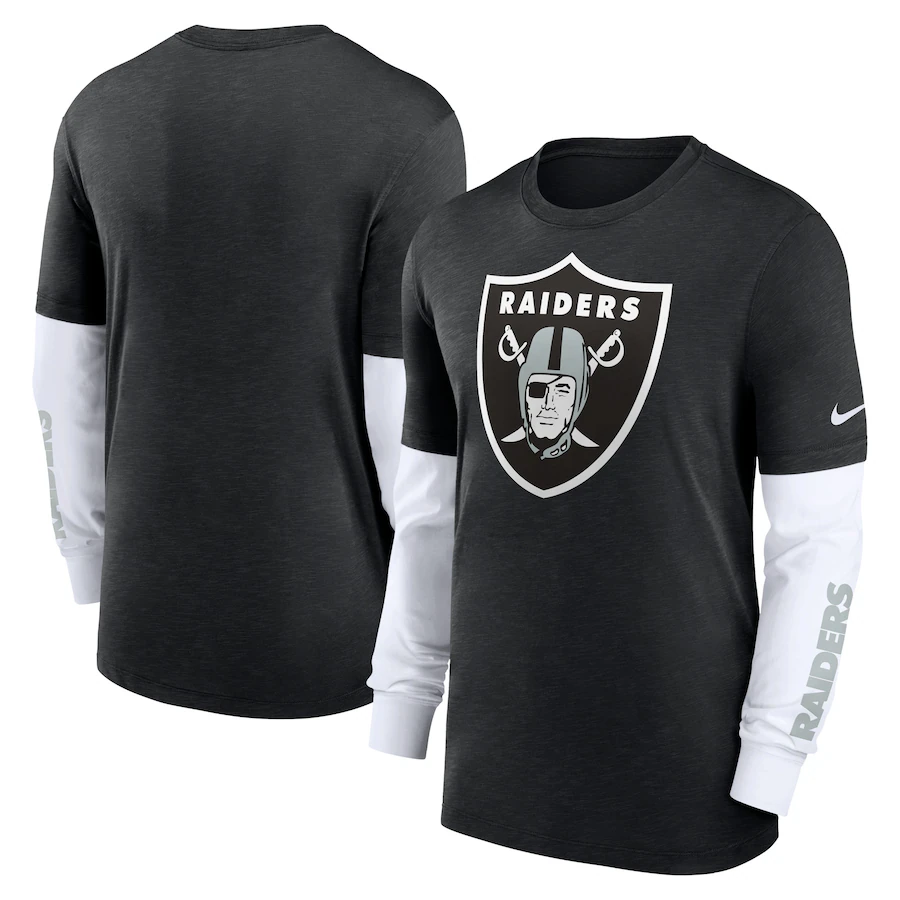 2023 Men NFL Oakland Raiders Nike Long Tshirt->->Sports Accessory